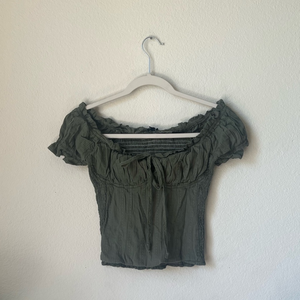 Papermoon Olive Green Top